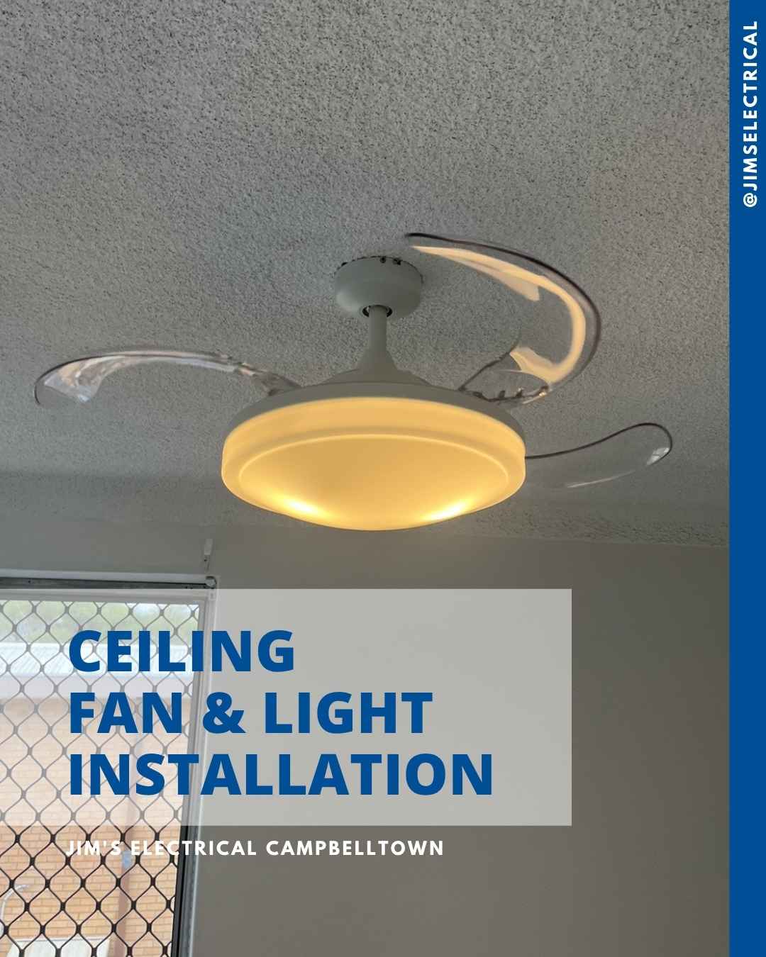 Ceiling Fan and Light Installation